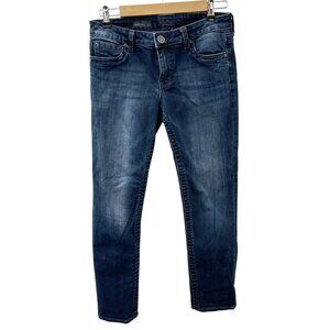Kut From The Kloth Womens Straight Leg Cropped Jeans Mid-Rise Blue Denim 6